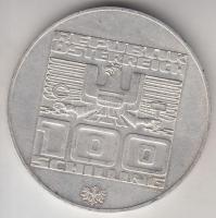 Ausztria 1976. 100Sch Ag "Innsbruck - XII. téli olimpia / Síelő" T:2
Austria 1976. 100 Sch...