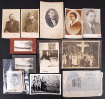 cca 1910-1950 33 db vegyes fotó, vegyes minőségben