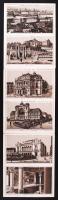 cca 1888 Budapest leporello füzet 20 db litho képpel, benne az Országos Általános Kiállítás