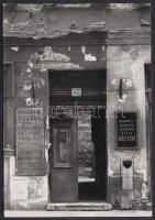 cca 1960 Budapest VII. az izraelita hitközség kóser hússzéke fotó