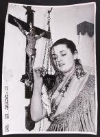 cca 1950 Emlékezés, nagyméretű fotó 31x40 cm