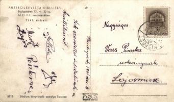 1941 Nincs különbség! a vörös terror áldozatai; Antibolsevista Kiállítás Budapesten a MOVE rendezésé...