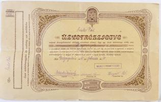 Galgaguta 1915. "Galgagutai Tejszövetkezet Üzletrészjegye" 28K-ról szelvényekkel T:III