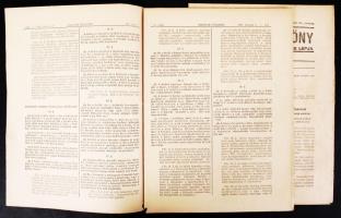 1957 Bp., Magyar Közlöny, a Magyar Népköztársaság hivatalos lapja Kossuth címerrel, 27. és 46. szám