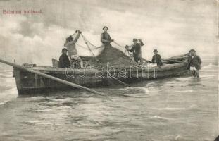 Balaton, halászat; hátoldalán sorsjegy