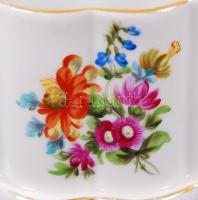 Herendi fogpiszkáló tartó, kézzel festett, hibátlan, jelzett, 6×8 cm