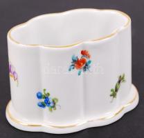 Herendi fogpiszkáló tartó, kézzel festett, hibátlan, jelzett, 6×8 cm