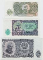 Bulgária 1951. 3L + 5L + 25L T:I
Bulgaria 1951. 3 Leva + 5 Leva + 25 Leva C:Unc
Krause 81,82,84