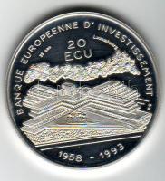 Luxemburg 1993. 20Ecu "Europarbank-VII. Henrik" Ag T:PP R!