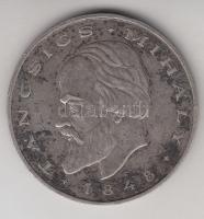 1948. 20Ft Ag "Táncsics" névértéket jelző oldal lecsiszolva és gravírozott szöveggel T:2,2...