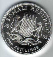 Szomália 2005. 1000Sch "Elefánt" Ag T:BU