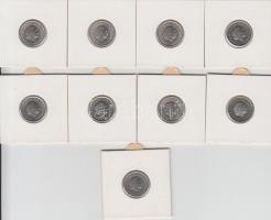 Hollandia 1948-1980. 25c papírtokokban T:vegyes
Netherlands 1948-1980. 25 Cents in paper cases C:mix...