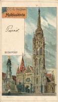 Budapest I. Mátyás templom, litho s: Rosenberger