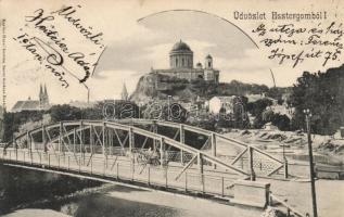 Esztergom, híd; Kardos Dezső korona bazár kiadása