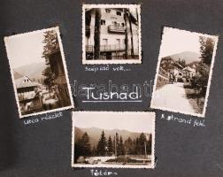 1941 Fotóalbum, sok turista fotóval, Erdély, 29×21 cm