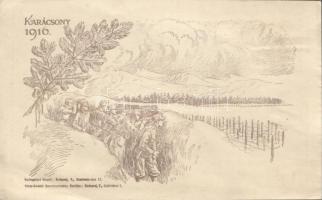 Military WWI Christmas 1916 (wet damage)