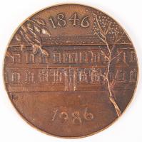 Kiss György (1943): Megyei Tanács Pándy Kálmán Kórháza, Gyula (1986), bronz plakett, d: 10 cm