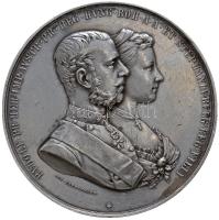 Osztrák-Magyar Monarchia 1881. "Rudolf koronaherceg és Stefánia belga királyi hercegnő házasságának emlékére" Ag emlékérem. "RVDOLF. PR. HER. IMP. AVSTR. PR. REG HVNG. BOH. A. A. ET. STEPHANIA. BELG. REG. FILIA - JOS. TAUTENHAYN / MATRIMONIO. IVNCTI. VINDOR. X. MAII. MDCCCLXXXI". Szign.: Joseph Tautenhayn (81.8g/55mm) T:2 Austro-Hungarian Monarchy 1881. "The Wedding of Rudolf, Crown Prince of Austria and Princess Stéphanie of Belgium" commemorative Ag medallion. Sign.: Joseph Tautenhayn (81.8g/55mm) C:XF Hauser 372.