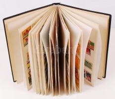 1000 db vegyes, külföldi és magyar gyufacímke berakóban