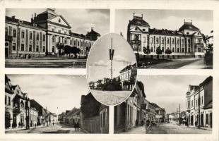 Csíkszereda, town hall, flag, street