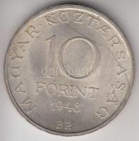 1948. 10Ft Ag "Széchenyi" T:2- Adamo EM2