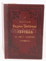 1905 A magyarországi kegyes-tanítórend névtára az 1904/05-dik tanévre. Bp., 1905, Buschmann F. Korabeli, aranyozott egészvászon kötésben