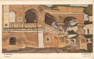 Uglich, monastery litho s: Nikolai Roerich