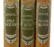Eötvös Károly művei 6 könyv a sorozatból: Nagyokról és kicsinyekről. Budapest 1906. Révai Testvérek....