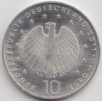 Németország 2011. 10 Ag Női futball VB T:PP Germany 2011. 10 Euro Ag Womens World Cup C:PP