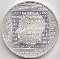 Németország 2010G 10 Ag "Konrad Zuse" T:PP
Germany 2010G 10 Euro Ag "Konrad Zuse&quo...