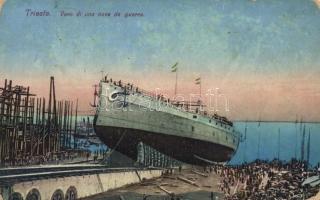 Trieste launching of a warship (fl)