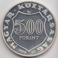 1994. 500Ft Ag &quot;Kossuth Lajos&quot; T:BU Dísztokban, tanúsítvánnyal &lt;br/&gt;Adamo EM133