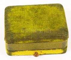 Niello díszítéses, CS mesterjegyes (Ag) ezüst fülbevaló pár eredeti tokkal / Silver earring set with...