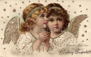 Christmas, angel, Emb. litho (EK)