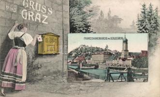 Graz, Schlossberg; postbox