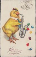 Easter, saxophone W.S.S.B. 8404 litho
