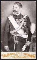 cca 1900 Ferdinand román király kemányhátú fotó / Ferdinand, king of Romania 9x15 cm