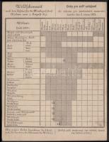 1890 Vadászati jegy / Hunter card