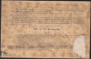 1875 Vadászati jegy / Hunter card