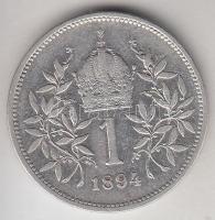 Ausztria 1894. 1K Ag T:2-
Austria 1894. 1 Corona Ag C:VF
