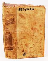 Nieremberg, Juan Eusebio SJ.: Adoratione in spiritu et veritate libri quatuor. Tyrnaviae, 1663, (Typis Academicis, excudebat Melchior). Korabeli bőkrötésben, gerincén erősen sérült, az első kb. 50 oldalon ázásnyomok láthatók, egyébként jó állapotú /  Leather binding, damage on spine and water stains on the first 50 pages, otherwise good condition