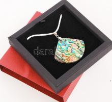 Paua kagyló függő kapcsos szalagon /
paua shell pendant