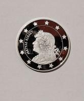 Modern emlékérem "Euró fantázia-Mátyás király" Ag 20,7g, tanúsítvánnyal T:PP Csak 2000db! ...