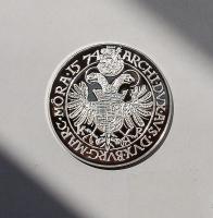 Modern emlékérem "Magyar tallérok-I. Miksa" Ag 20g, tanúsítvánnyal T:PP Csak 2000db! RR!!