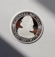 Modern emlékérem "Magyar tallérok-II.Mátyás" Ag 20g, tanúsítvánnyal T:PP Csak 2000db! RR!!
