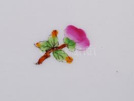 Herendi Viktória mintás húsos tál, kézzel festett, jelzett (koronás), hibátlan, 32×45 cm / Antique H...