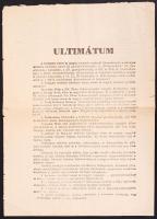 1944 december A szovjet hadsereg által a magyar hadsereghez Budapest feladására intézett ultimátum / Russian flyer to the Hungarian army