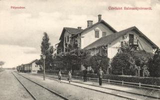 Balmazújváros, vasútállomás; Schirf István kiadása