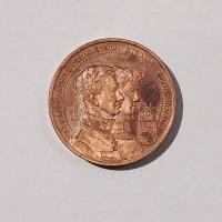 1991. "MÉE-IV. Károly és Zita királyné" aranyozott Br piefort (vastagveret) T:2