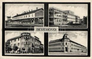 Beregszász railway station, hospital, Mikesuv palace, building of the financial directorate Visszatért So.Stpl (EK)